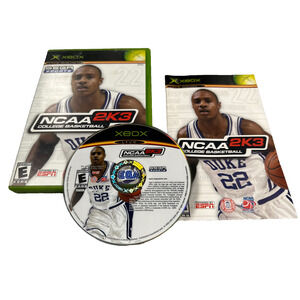 NCAA College Basketball 2K3 (Microsoft Xbox, 2002) Complete CIB, Tested